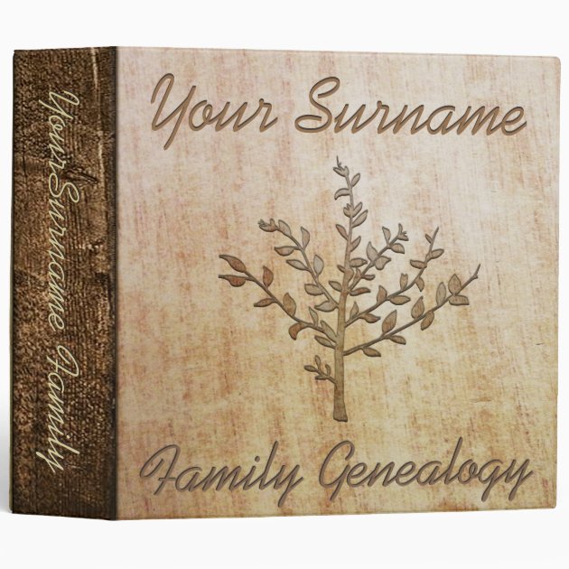 Family Genealogy Custom Binder | Zazzle