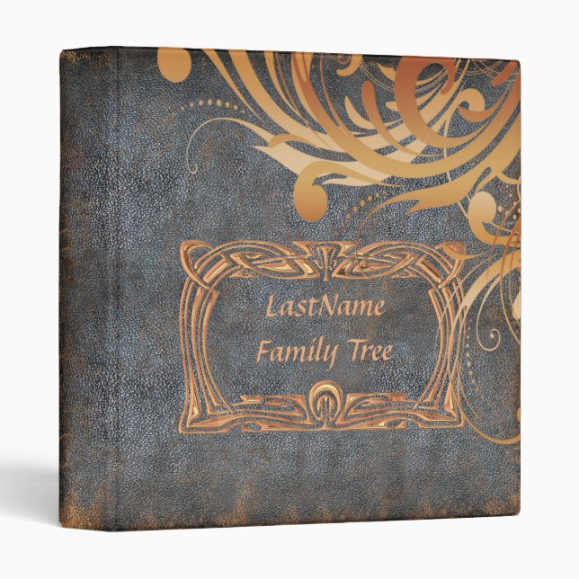 Family Genealogy Photo Album 3 Ring Binder (Front/Spine)