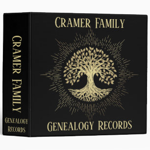 Family Genealogy Records Photo Album 3 Ring Binder