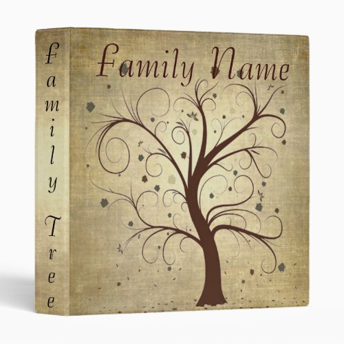 Family Genealogy Tree 3 Ring Binder