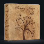 Family Genealogy Tree 3 Ring Binder<br><div class="desc">Family genealogy tree design makes storing family records and photos a snap</div>