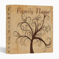 Personalised Family Name Leaf Design Brown Scrapbook Photo Album