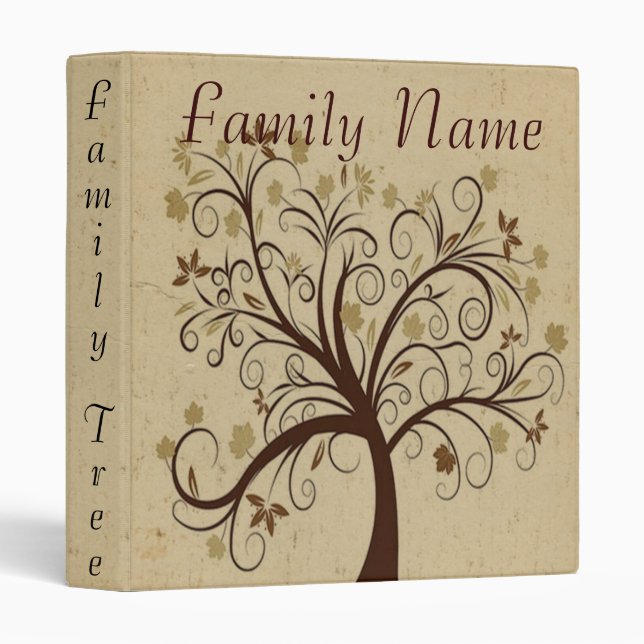 Family Genealogy Tree Binder (Front/Spine)