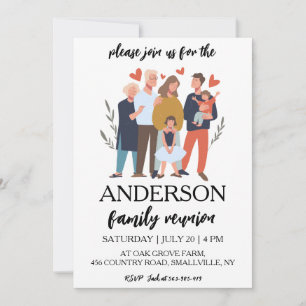 family get together family reunion invitations