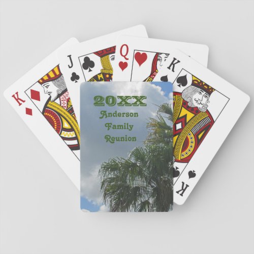 Family Get Together Reunion Vacation Keepsake Playing Cards