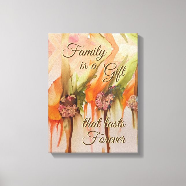 Family Gift 12” x 16” Canvas Print (Front)