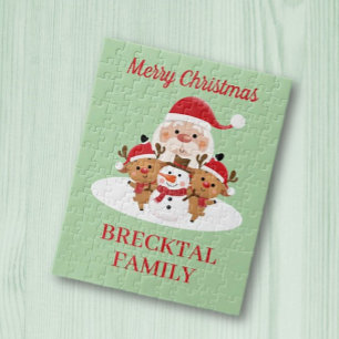 Family Gift! Personalized Christmas Jigsaw Puzzle