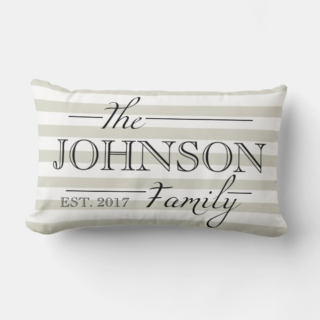 Family Gift Personalized Custom Pillow Home Decor (Front)