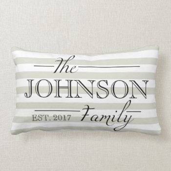 Family Gift Personalized Custom Pillow Home Decor by BrunamontiBoutique at Zazzle