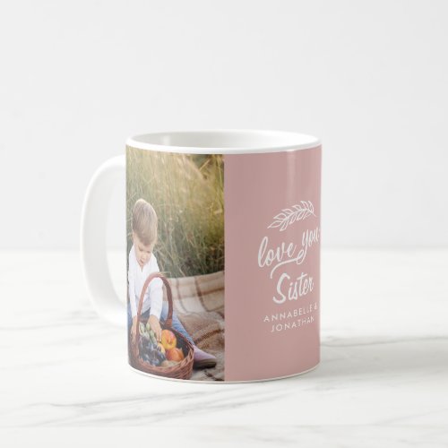 family gift photo grandchild simple typography  coffee mug