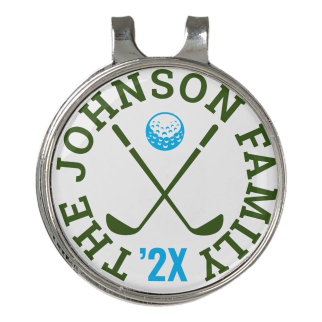 Family Golf Tournament | Custom Logo Golf Hat Clip (Front)