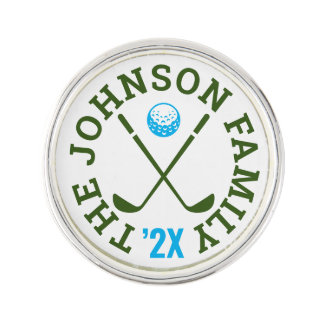 Family Golf Tournament | Custom Logo Lapel Pin