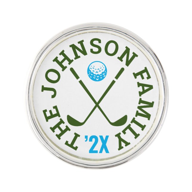 Family Golf Tournament | Custom Logo Lapel Pin (Front)