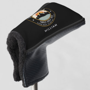 Family Golfing Trip Retro Mountains Nature Custom Golf Head Cover