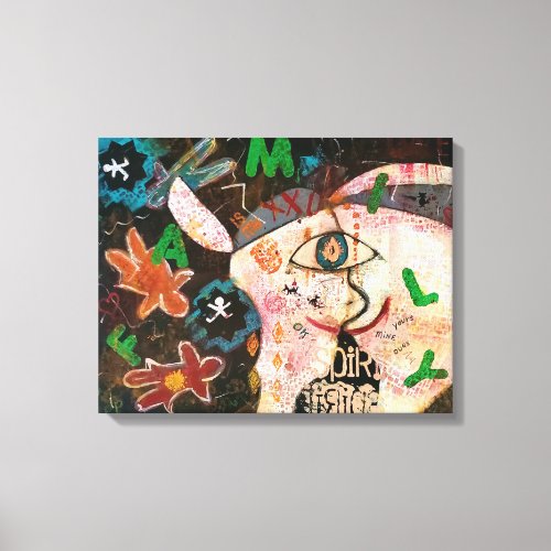 Family Graffiti Canvas Print
