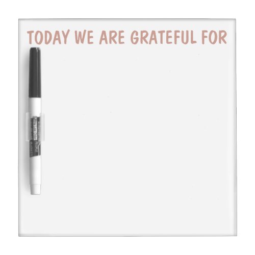 Family Gratitude Journal Dry Erase Board