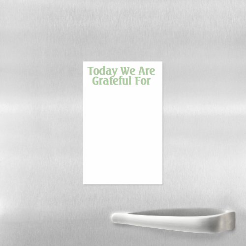 Family Gratitude Journal Dry Erase Magnetic Sheet