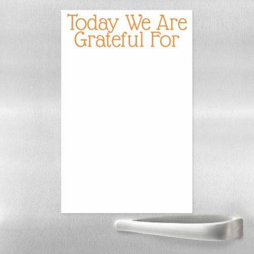 Family Gratitude Journal Dry Erase Magnetic Sheet