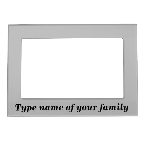 Family Gray Magnetic Frame