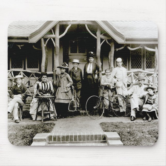 Family Group, c.1900 (b/w photo) Mouse Pad (Front)