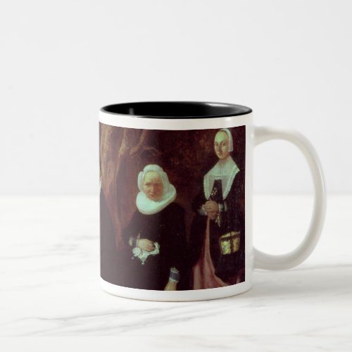 Family Group in a landscape Two_Tone Coffee Mug