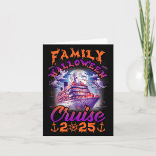 Family Halloween Cruise 2025 Matching Family Cruis Card