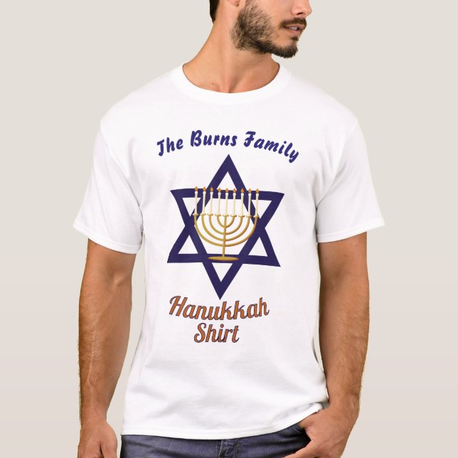 Family Hanukkah  T-Shirt (Front)