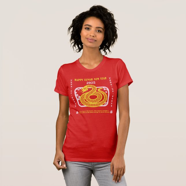 Family: Happy Chinese New Year 2025 T-Shirt (Front Full)