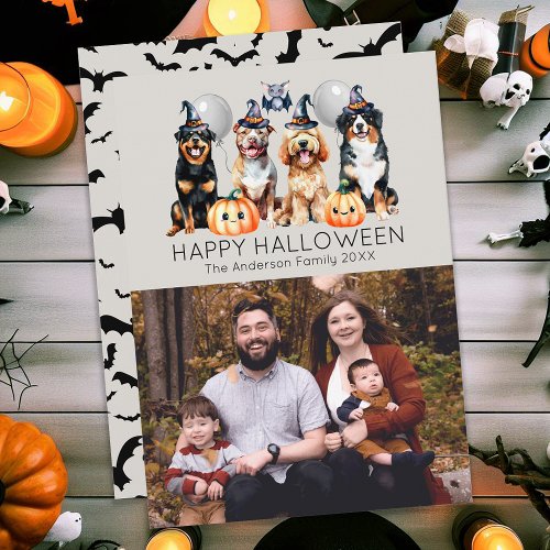 Family Happy Halloween Holiday Card