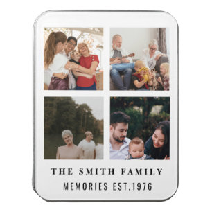Family Heritage Multi Photo Collage Personalized Jigsaw Puzzle