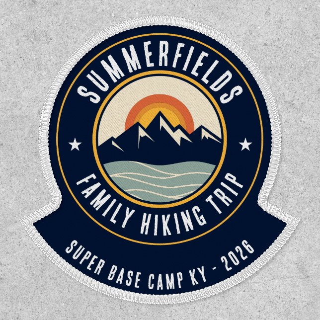 Family Hiking Trip Custom Mountains Swag Patch (Front)