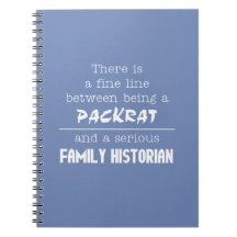 Family Historian Notebook (Customize Your Color)