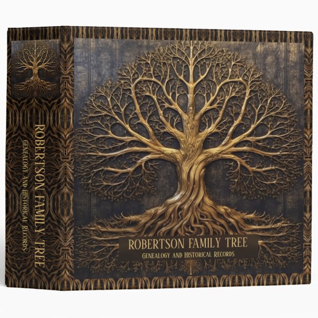 Family History and Genealogical Binder (Front/Spine)