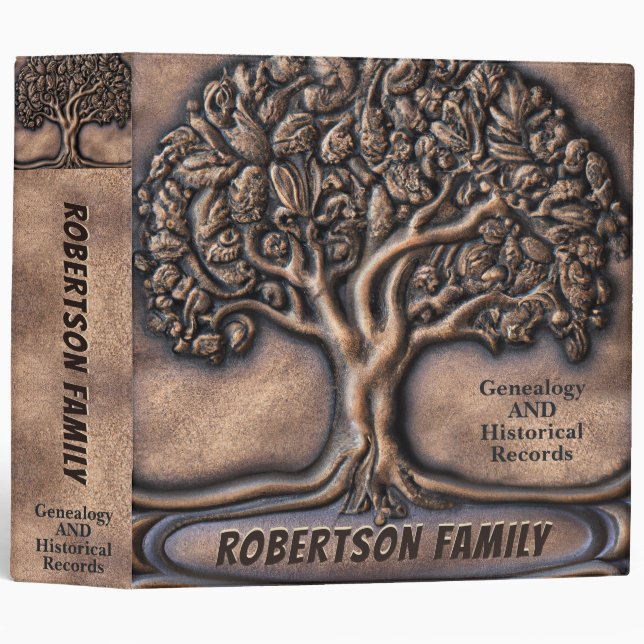 Family History and Genealogy Binder (Front/Spine)