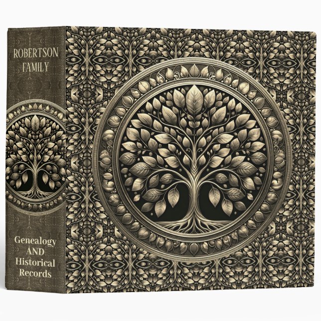 Family History and Genealogy Binder (Front/Spine)