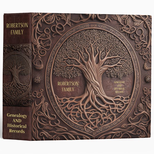 Family History and Genealogy Binder (Front/Spine)