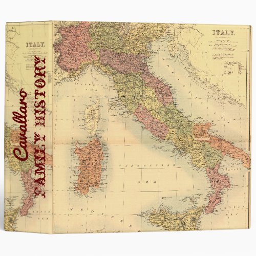 Family History Binder __ Old Italy Map