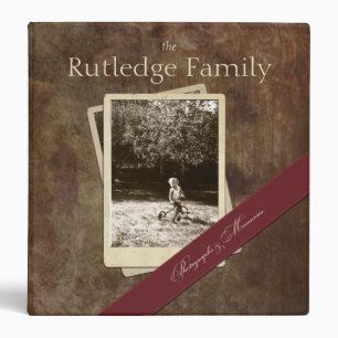 Family History Custom Photograph Memory Binder