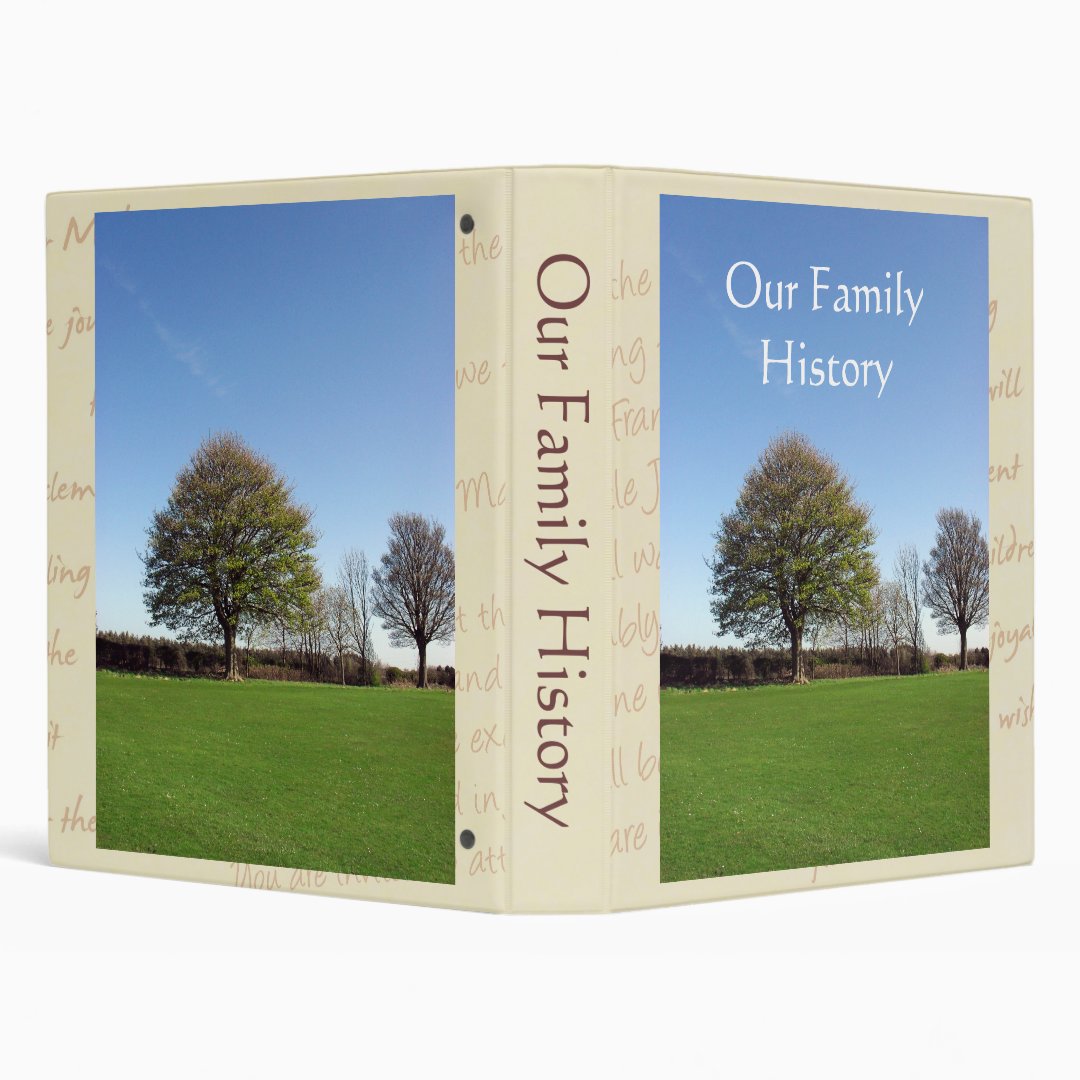 Family History - Family Tree Binder | Zazzle