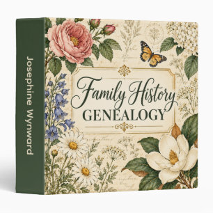 Family History Genealogy 3 Ring Binder