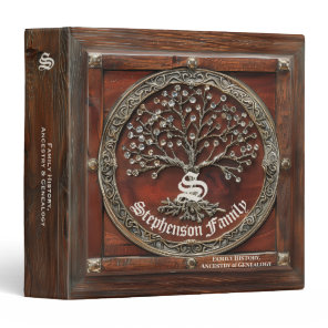 Family History Genealogy Ancestry Antique Tree 3 Ring Binder