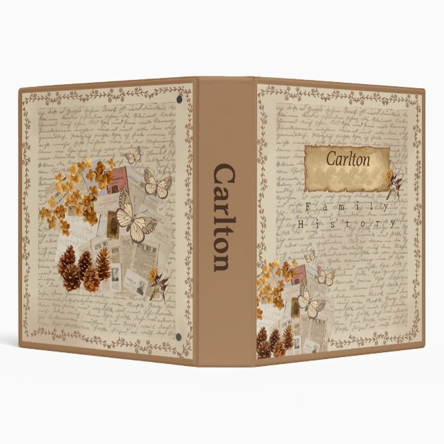 Family History Genealogy Binder Customizable (Background)