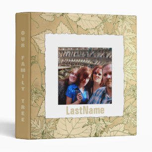 Family History Genealogy Custom Photo Tree Leaves Binder