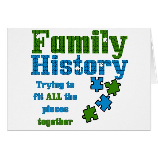 Family History Puzzle Cards (Front Horizontal)