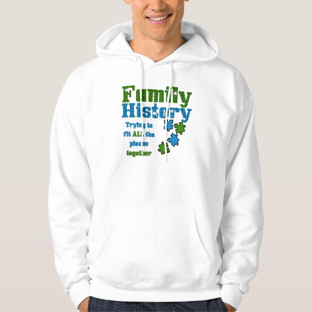 Family History Puzzle Hoodie (Front)