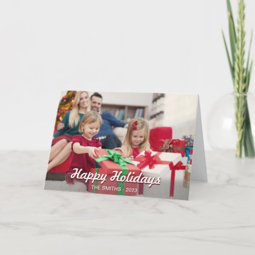 Family Holiday Christmas Gifts Card