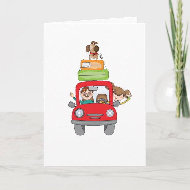 Family Holiday Vacation Greeting Cards (Front)