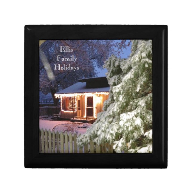 Family Holidays High Sierra Keepsake Box (Front)