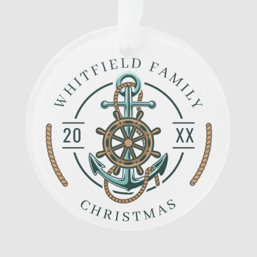 Family Holidays Nautical Keepsake Christmas Ornament