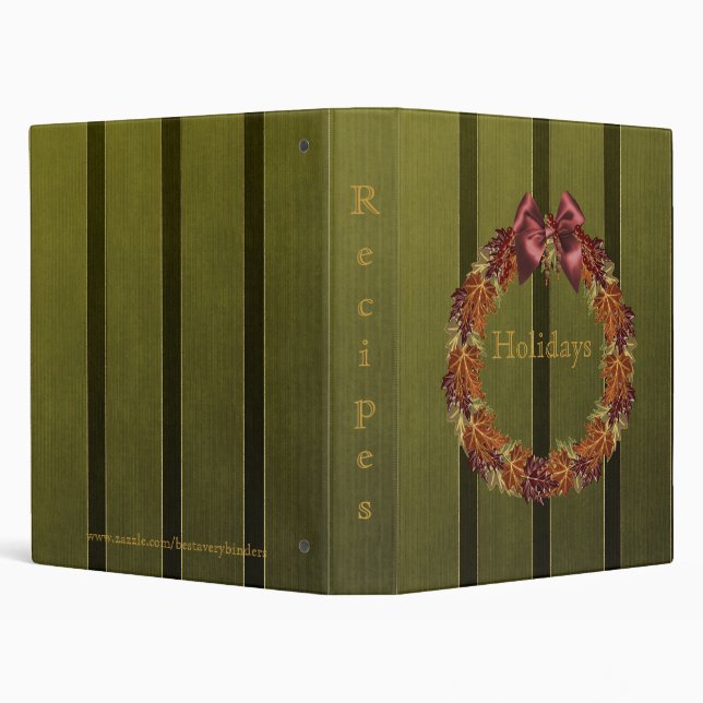 Family Holidays Recipes Cookbook #2 Avery Binder (Background)